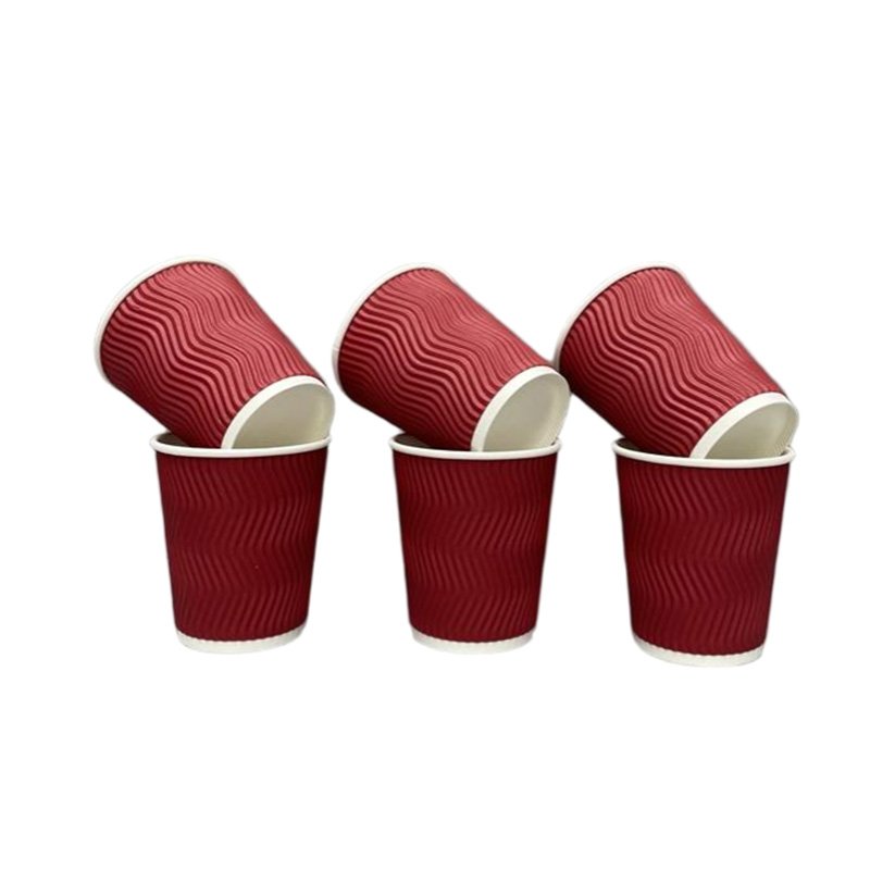 8oz Ripple Wall Paper Coffee Cup