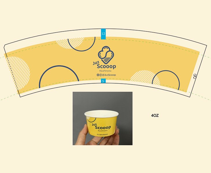 5-More Customized Option for Ice cream cups