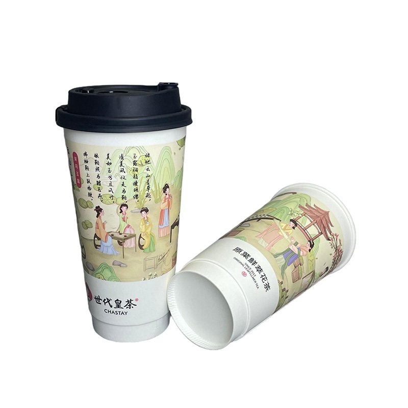 20oz Customized Paper Cups With Lids