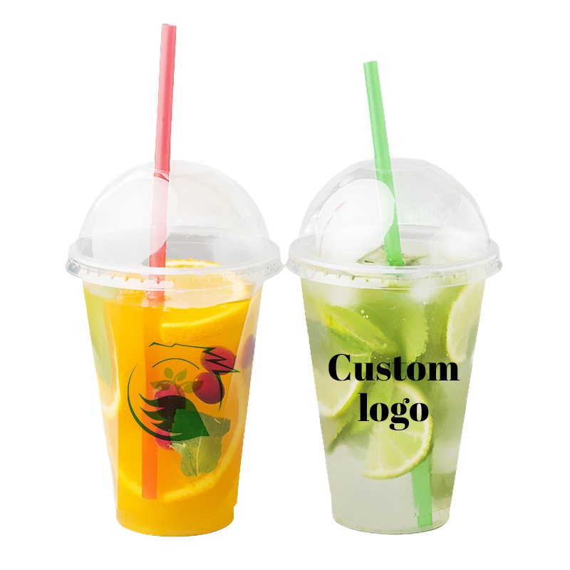 10oz Compostable Plastic Cups For Juice Tea