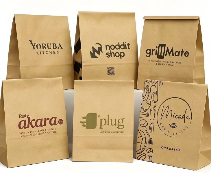 Custom Brown Paper Bags With Logo
