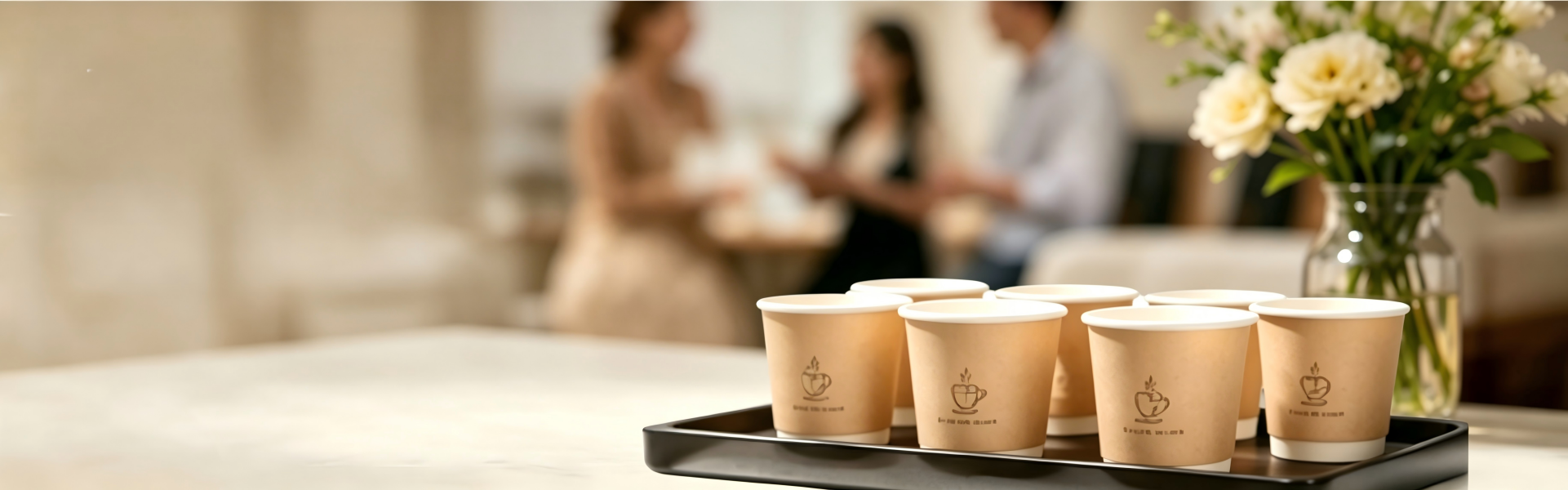 Custom Printed Small Paper Cups For Coffee & Sampling