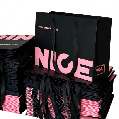 Paper Bags With Ribbon Handles