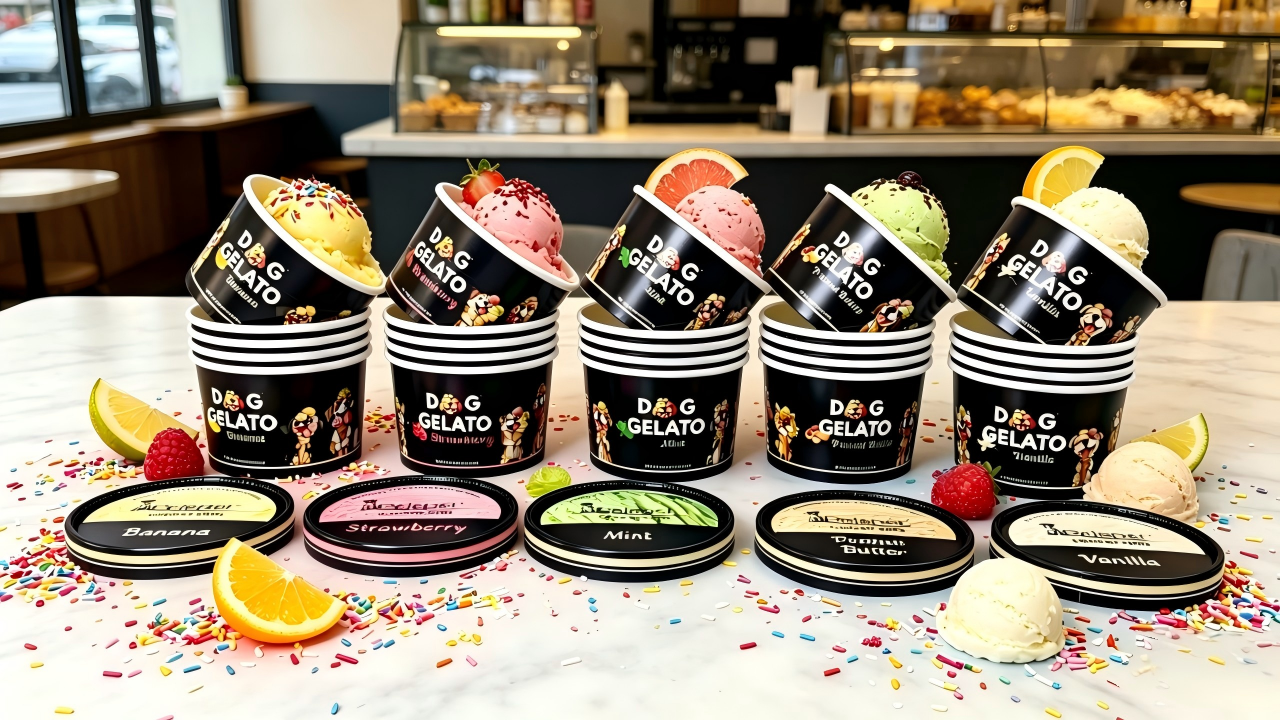 Themed Ice Cream Cup Design