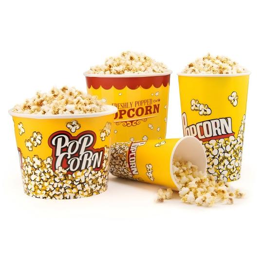 disposable popcorn buckets