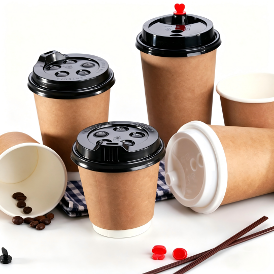 paper coffee cups with lids