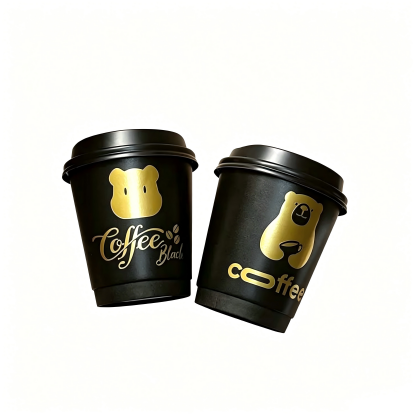 Hot Stamping White Paper Cups
