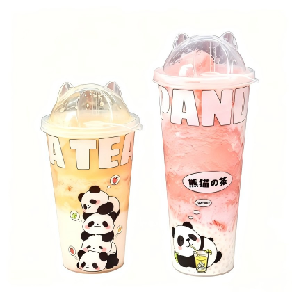 Plastic Coffee Cups With In-Mold Labeling