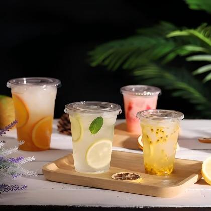 Plastic Cups With Flat Lids