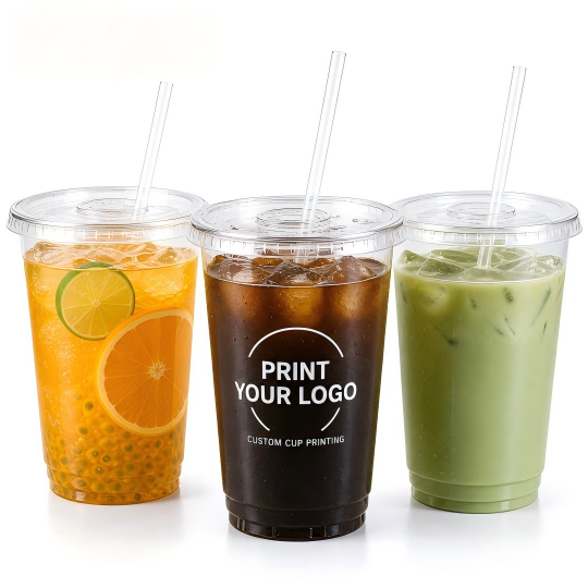 clear plastic cups