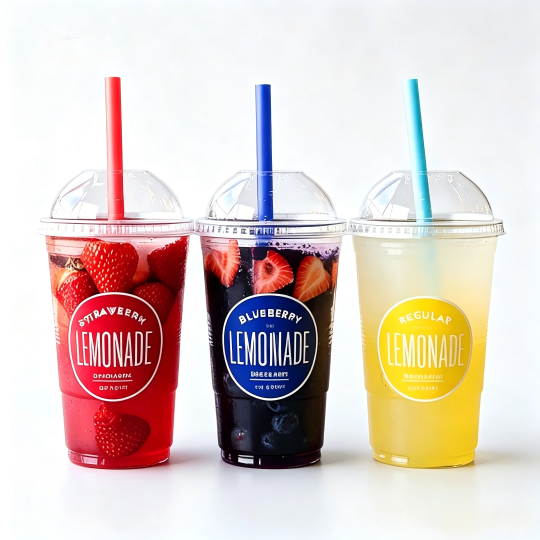 clear plastic cups with lids