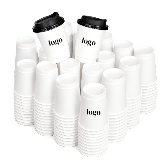 white cup with lids