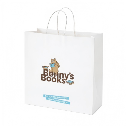 Custom Printed White Paper Bags
