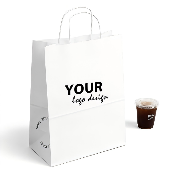 White Paper Bags With Handles