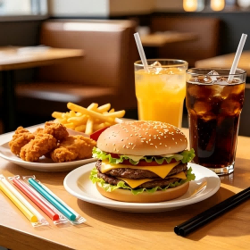 Takeaway Plastic Straws For Restaurant